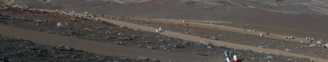 世界文化遺産 富士山 皆さん、頑張って富士登山